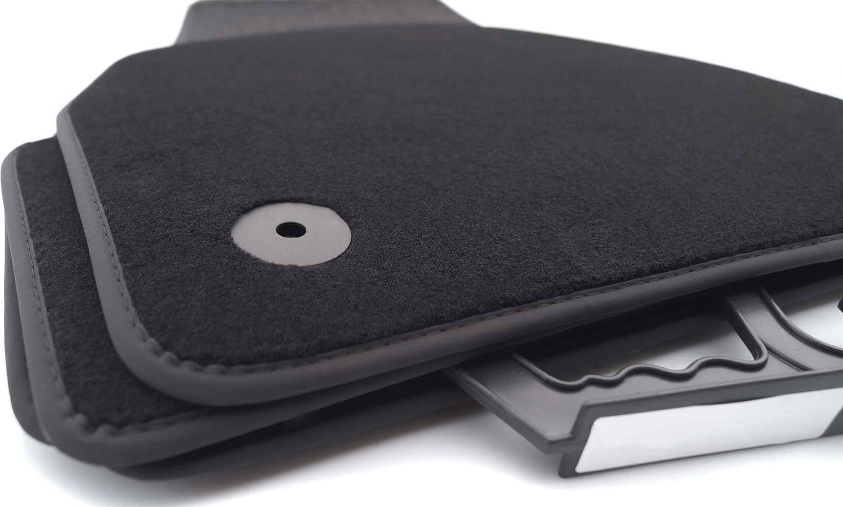 Tapis Voiture Velours Conducteur Moto-MOLTICO - Pour VW Tiguan Allspace (2017+) Avec Fixations
