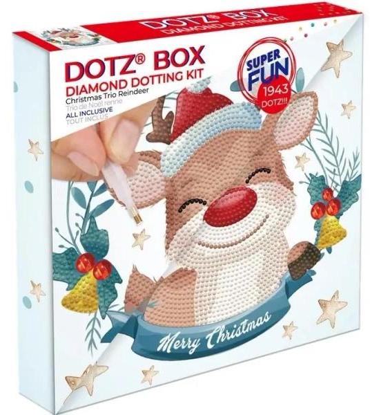 Diamond Dotz ChristmasTrio Reindeer, Christmas, Rentier, Mehrfarbig, 1943 Stück(e), Anfänger, 220 mm DBX.055