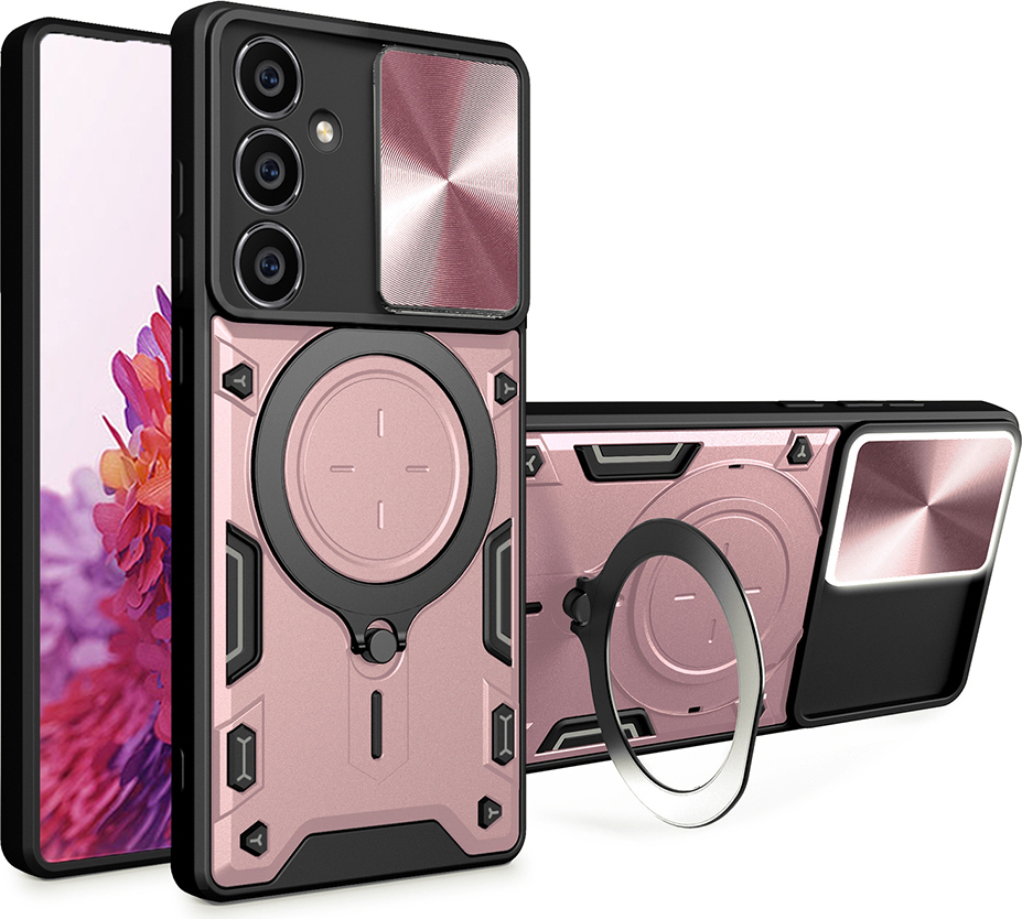 Techsuit CamGuard Pro Zadný kryt pre Samsung Galaxy S23 FE - Ružovo zlatý