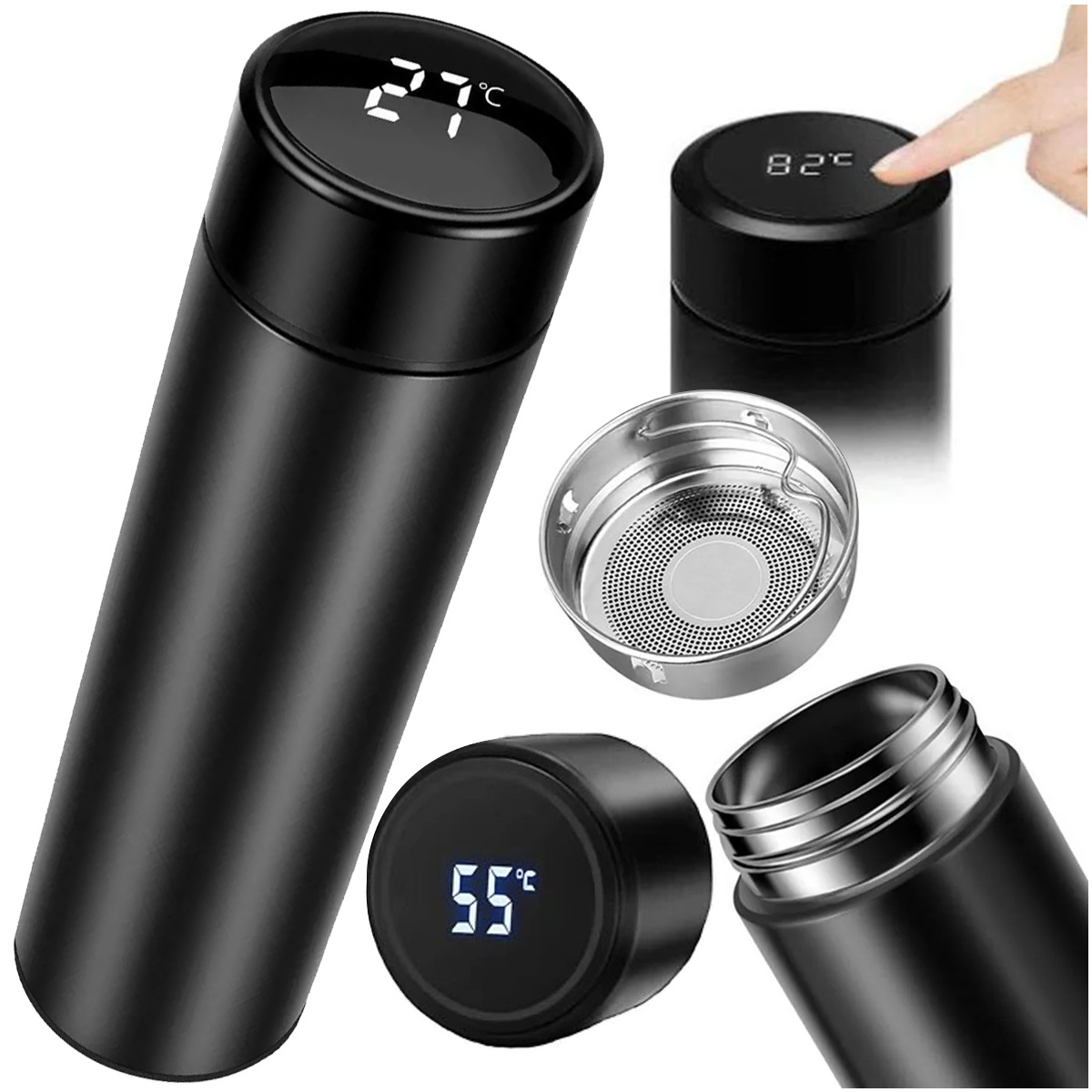 Thermosflasche Mit LED-Temperaturanzeige - Vakuum Isolierbecher Für Ferrari F430