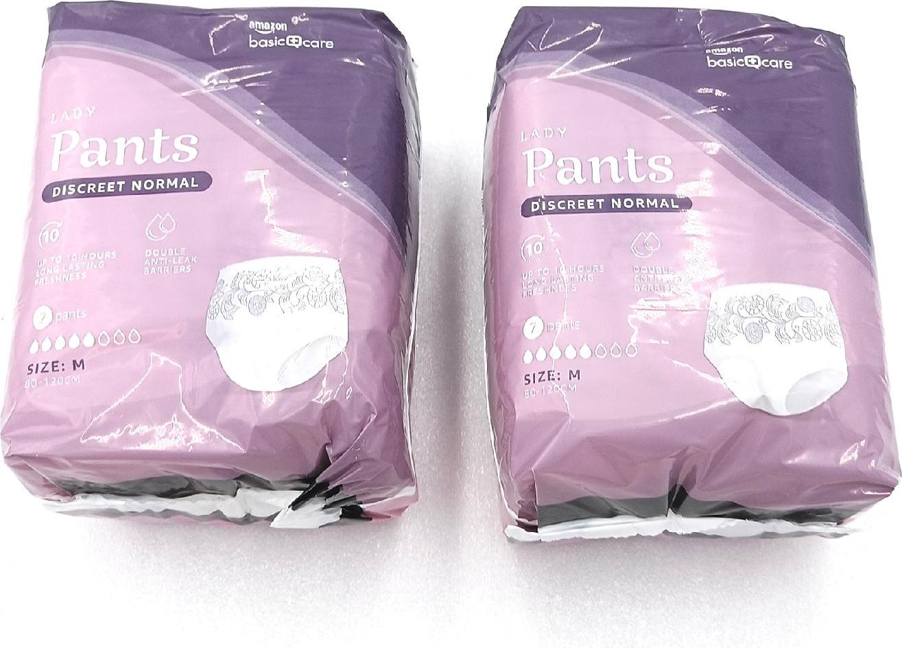 Amazon Basic Care Damen Pants Inkontinenzversorgung Hygiene Inkontinenz Medium Saugstark Diskret 28 Stück Weiß