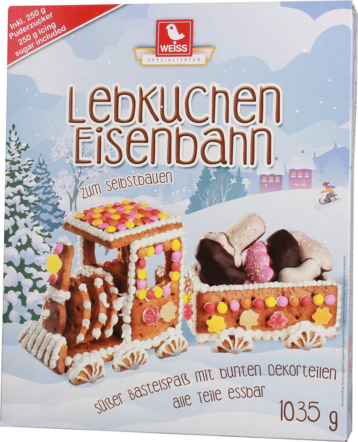 Max Weiß Lebkuchenfabrik Weiss Lebkuchen-Eisenbahn selber bauen 1035 g 19291