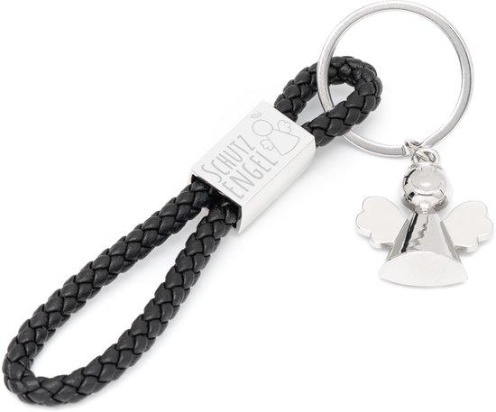 OEM Glitzernde Auto-Sleutelhanger mit Gravur, Silber, Metall, Auto-Lucken-Engel, Geschenk für Neulinge 2026
