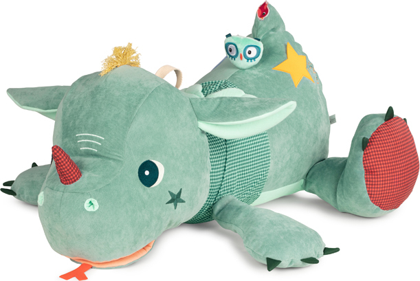 Lilliputiens Kuscheltier Drache Schatzbewahrer Joe - 90 cm - Aktivitätenspielzeug 83358