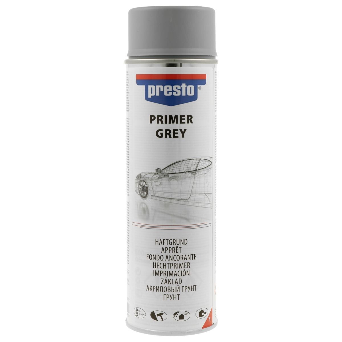 PRESTO Grundierung Autogrundierung 428917 66mm 230mm Spraydose 500ml 66mm 0,497kg