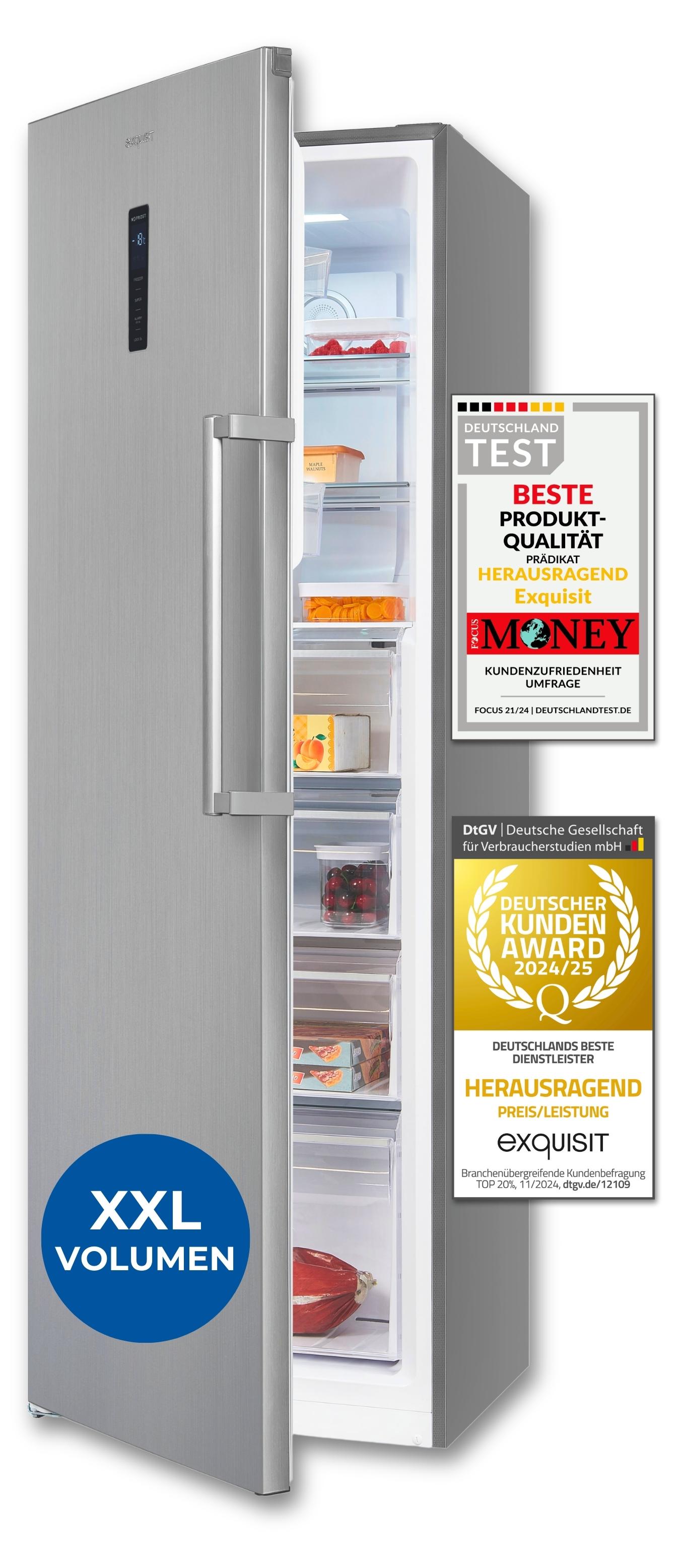 Gefrierschrank 274L NoFrost inoxlook