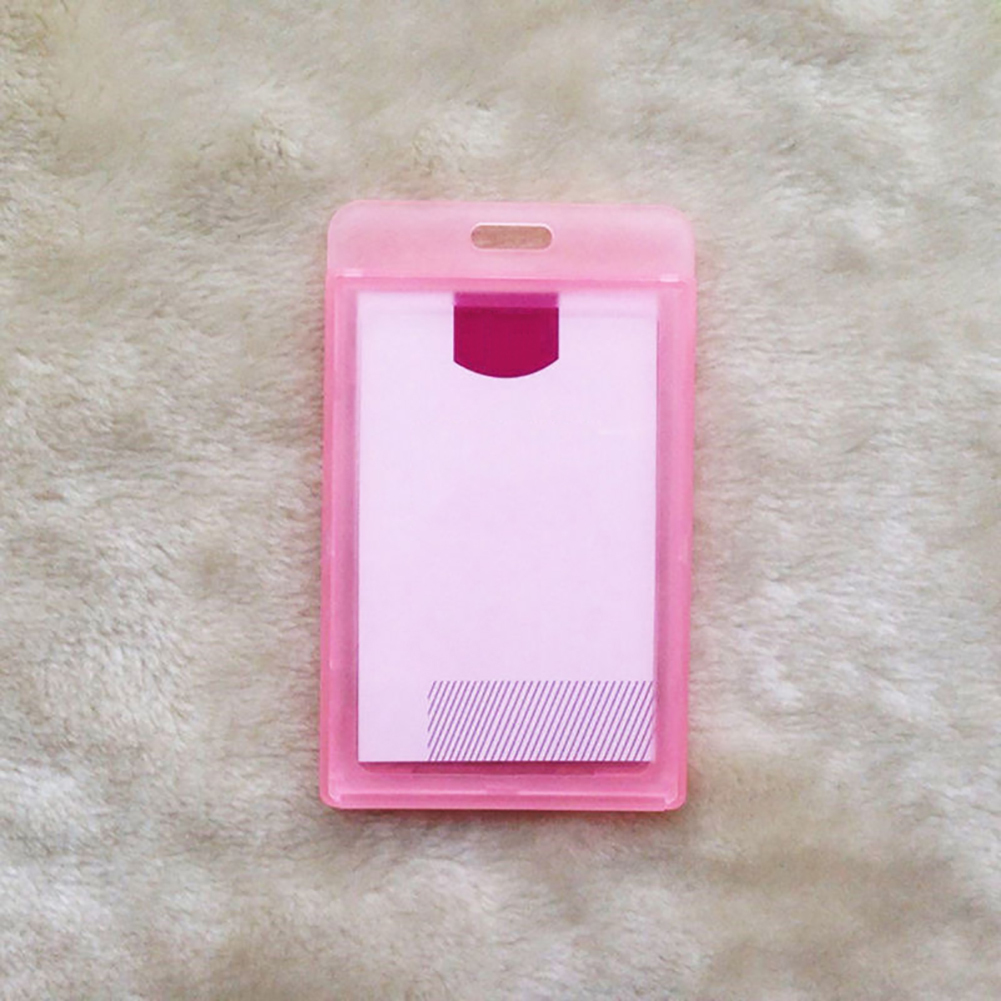 Stuttg wasserdichte Hartplastik -Erlaubnis -ID -Kartenabzeichen Mitarbeiter Name Tag Halter Abdeckung-Rose 1077462@Stuttg