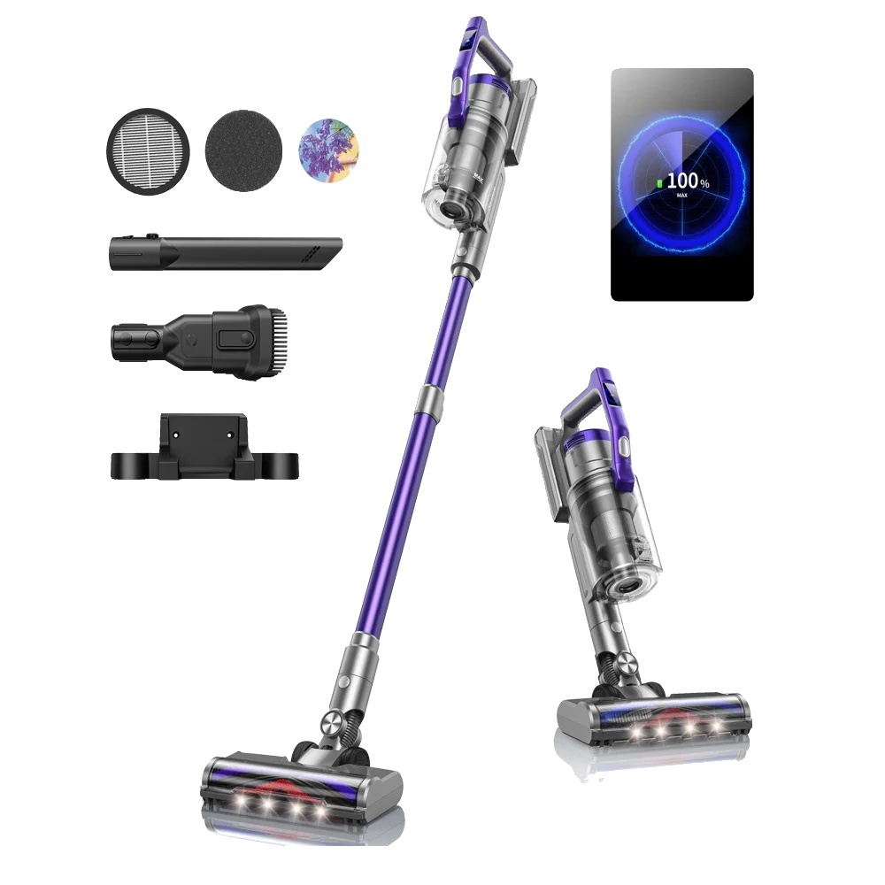Akumulátorový vysávač, výkon 450 W, výdrž batérie 60 minút , EU PLUG