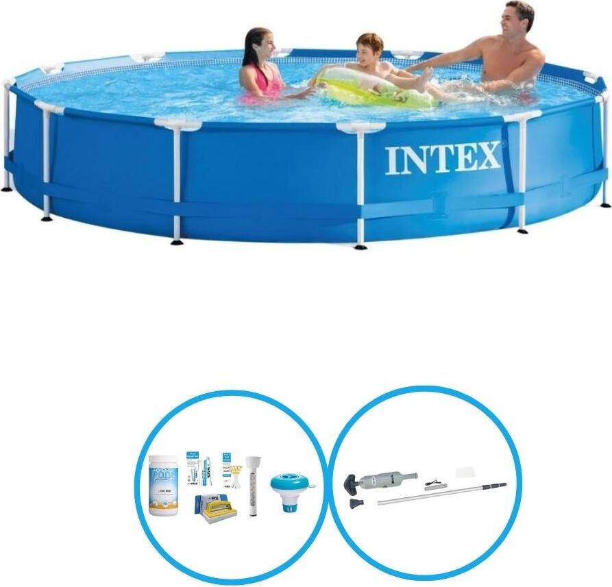 Kovový rám bazéna Intex 366x76 cm - Schwimmbad-Set
