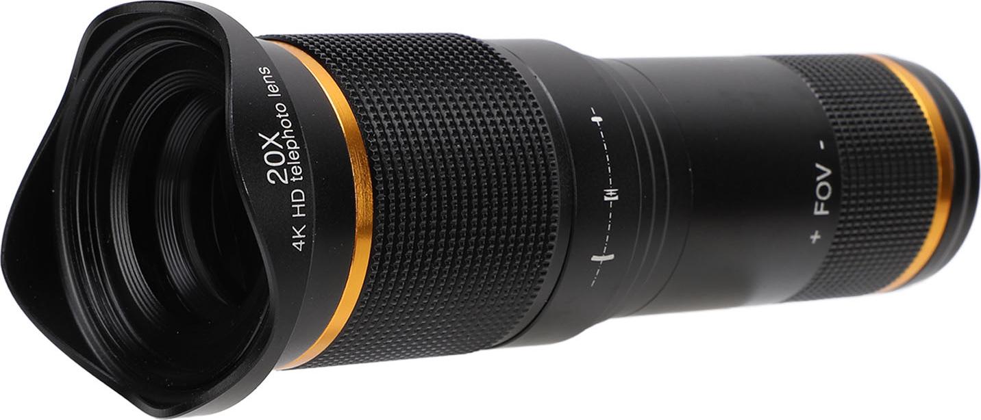 Objektív fotoaparátu telefónu so statívom, teleobjektív telefónu 20X 4K HD, veľká clona, dvojitý systém nastavenia so statívom, klip na telefón, objektív fotoaparátu telefónu na cestovanie, súťaž, koncert