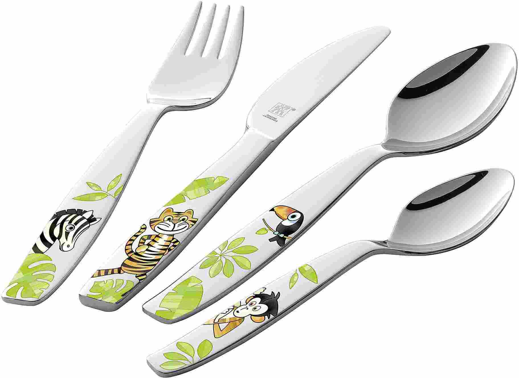 ZWILLING Kinderbesteck Jungle Edelstahl 4teilig 1026662
