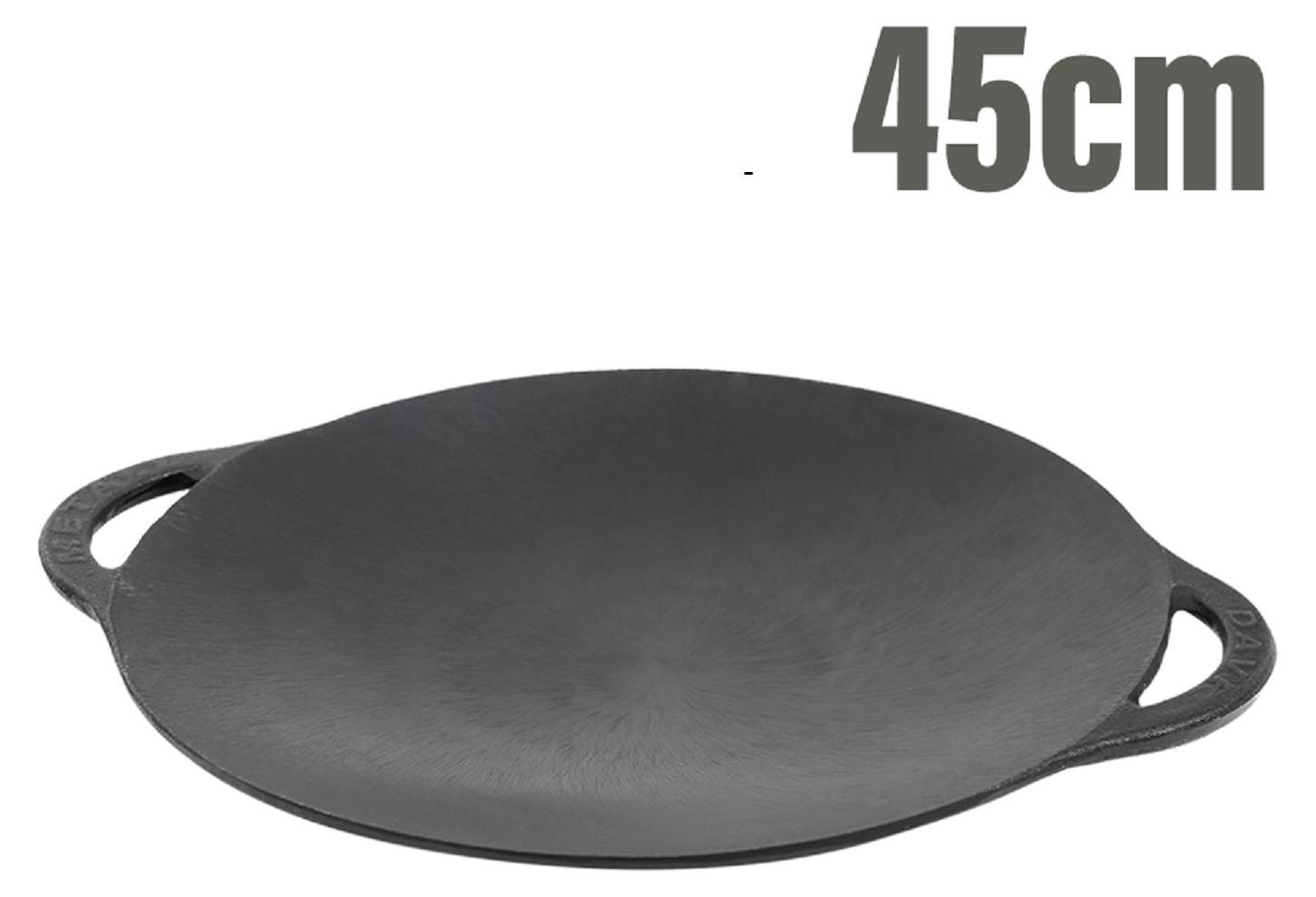 Olymp Handels GmbH Pfanne Deckel Sadzh 45cm aus Gusseisen Bratpfanne