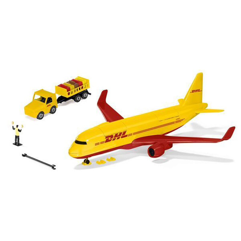 Siku DHL Frachtflugzeug mit Zubehör 10170200000