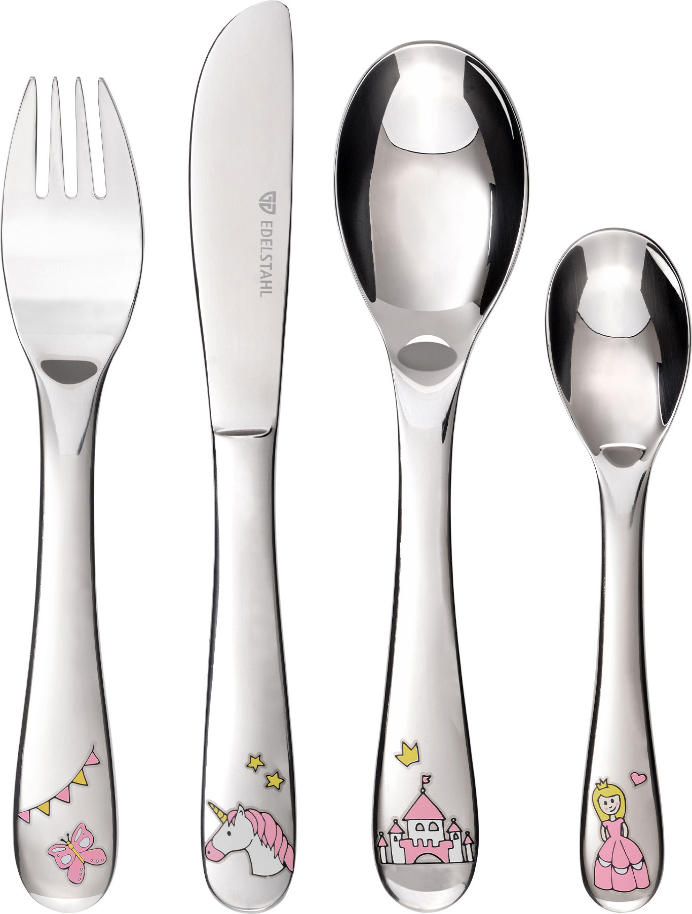 GRÄWE Kinderbesteck 4-teilig PRINZESSIN 505.W Princess