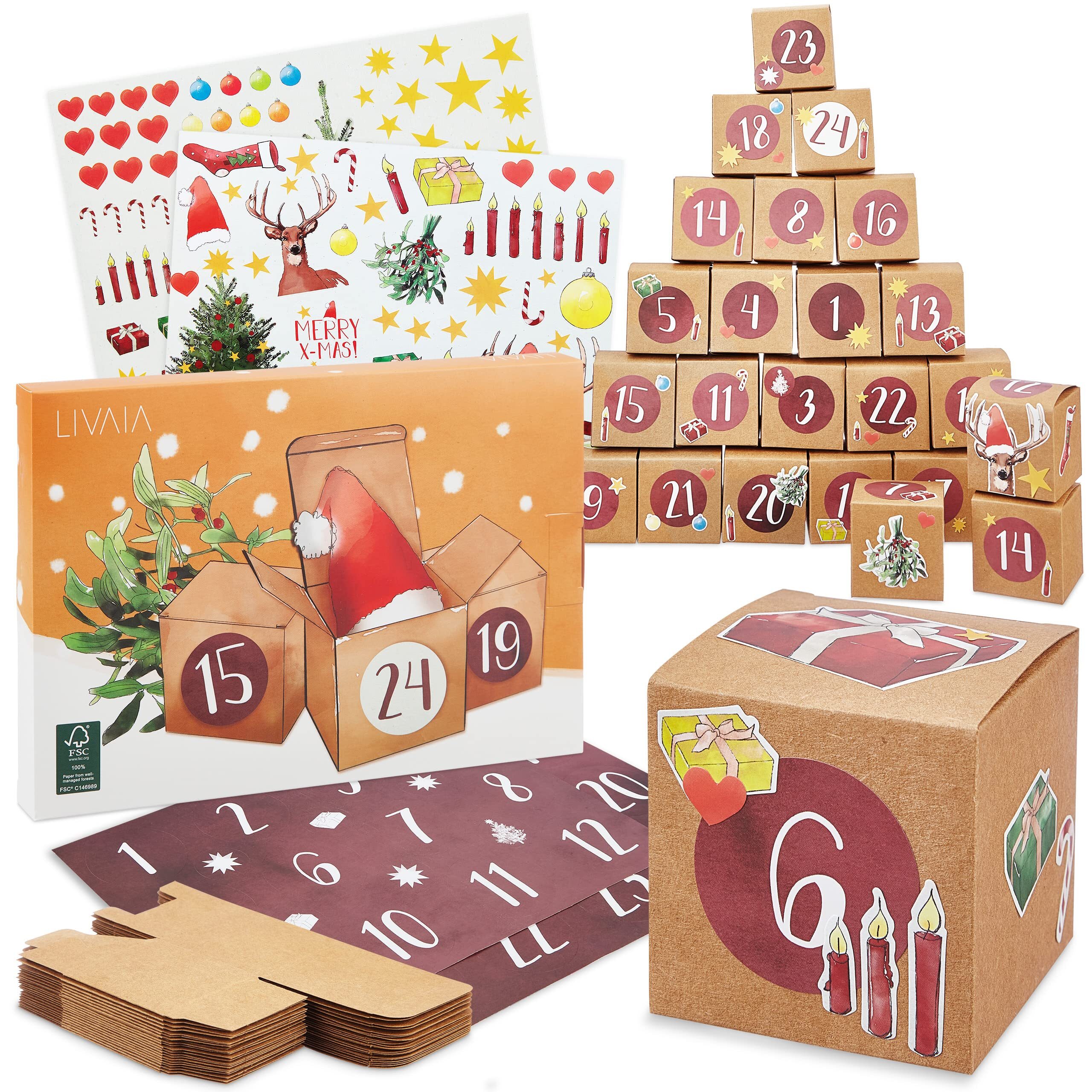 Adventný kalendár na vyplnenie Krásny DIY adventný kalendár, ktorý si môžete vyplniť sami - adventný kalendár v kockách