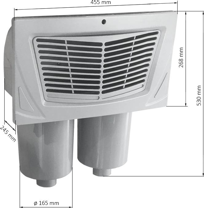 Rising Dragon - Spa skimmer - Swim-SPA set (dvojitý) - 1.15.163301