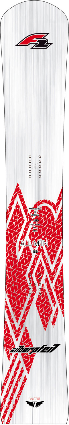 F2 Snowboard Silberpfeil Vantage Race 162 cm Silber/Rot 2024/25
