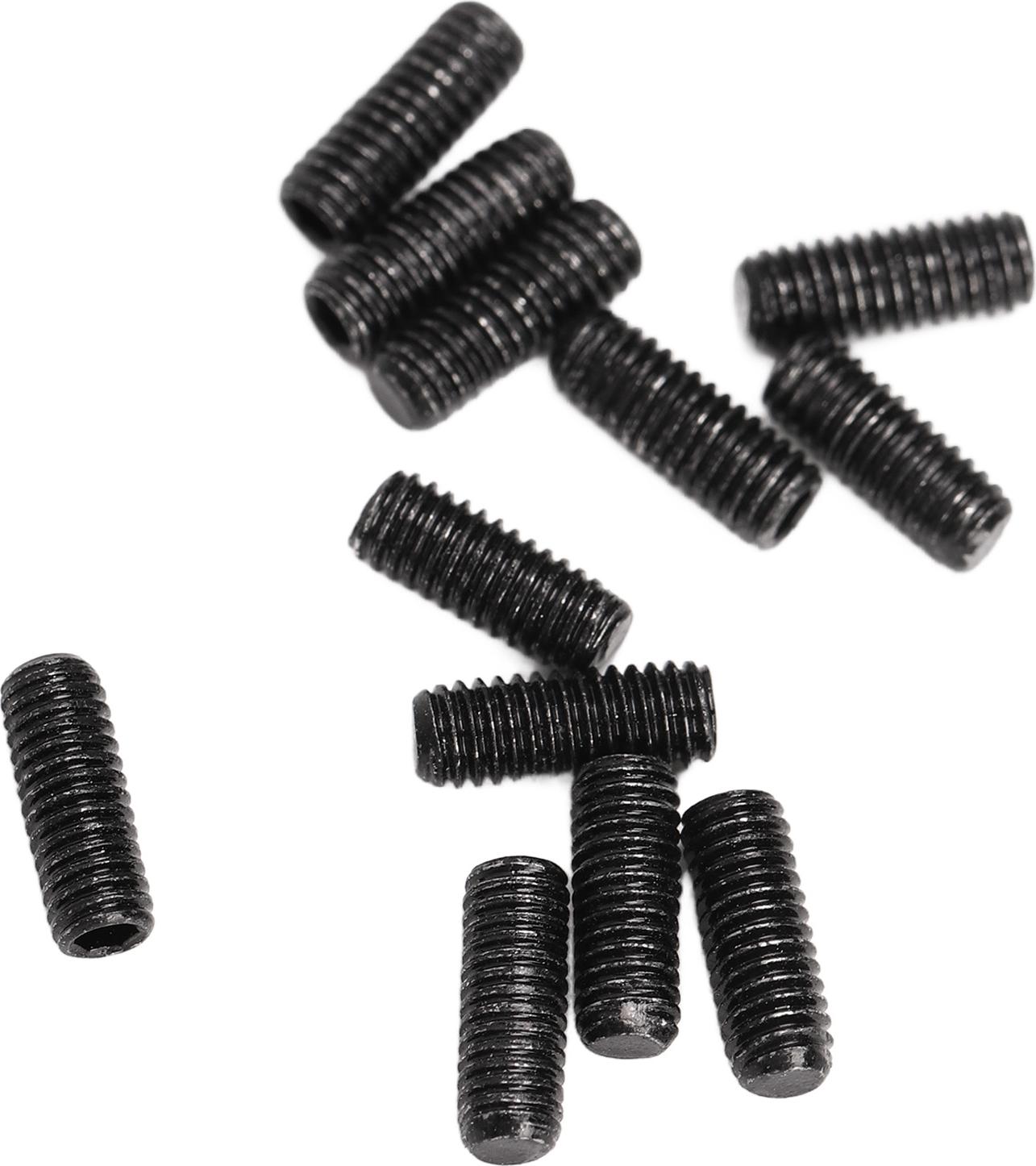 Cocosity Brrnoo Bassbrckenschraube, H?heneinstellschraube mit Insgesamt 12 Teilen mit 12 Stcs Metall Sattelh?henschrauben Brckenh?henschraube fr Stabile und Saubere Schnitte (BLACK)