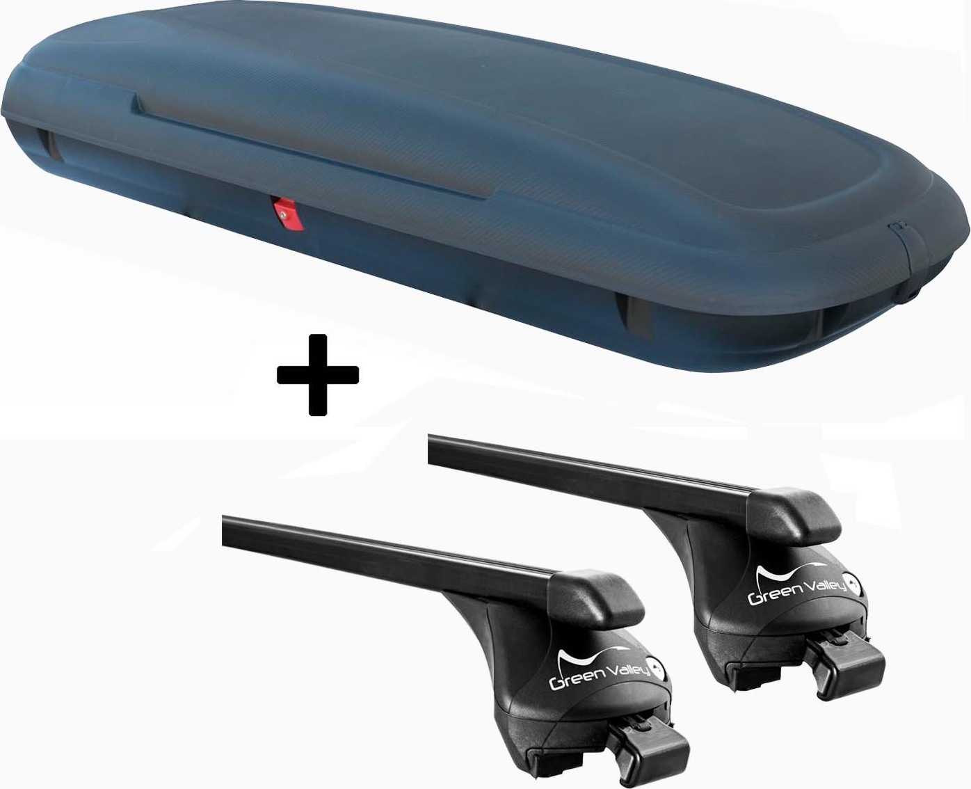 Dachbox VDPCA480 480Ltr carbonlook + Relingträger Quick kompatibel mit für Kia Niro (SUV 5 Türer) ab 2016 aufl. Reling VDPCA480_857_NIRO