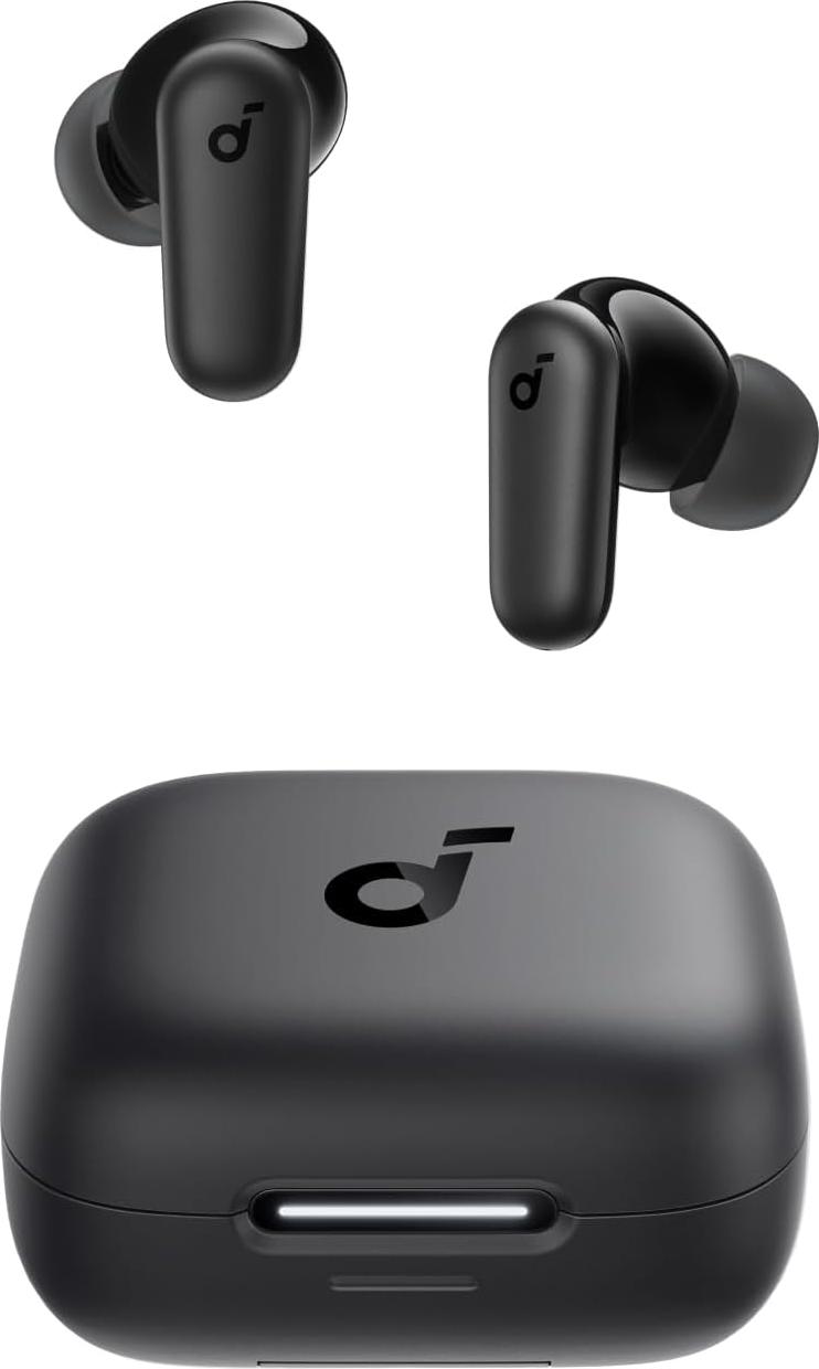 P30i by Anker slúchadlá do uší s potlačením hluku, silné basy, 45 h prehrávania, puzdro 2 v 1 a stojan na mobilný telefón, IP54, bezdrôtové, Bluetooth 5.4, ovládanie aplikáciou
