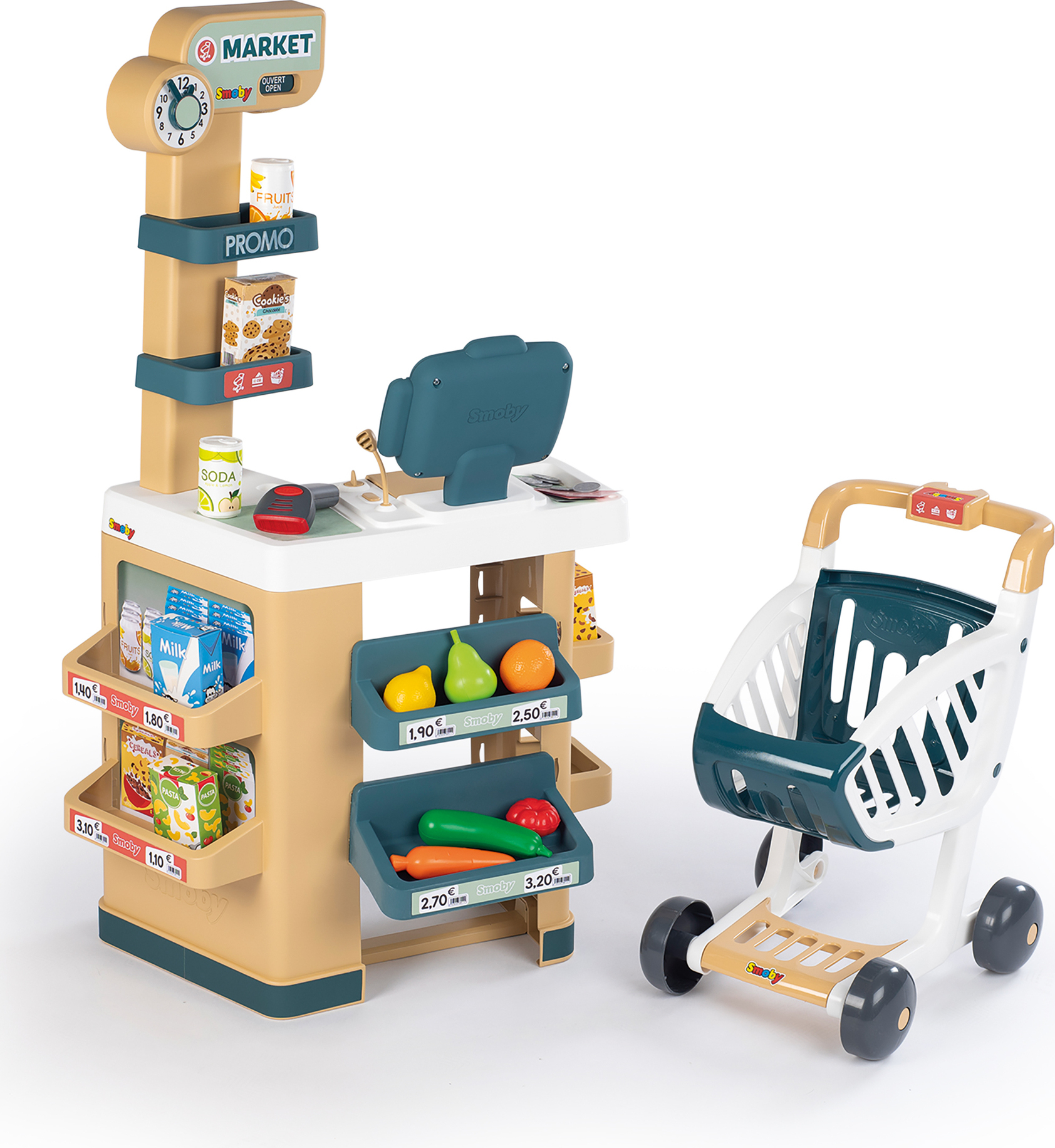 Smoby Magasin - Supermarché avec chariot et caisse Smoby Magasin - Supermarché avec chariot et caisse