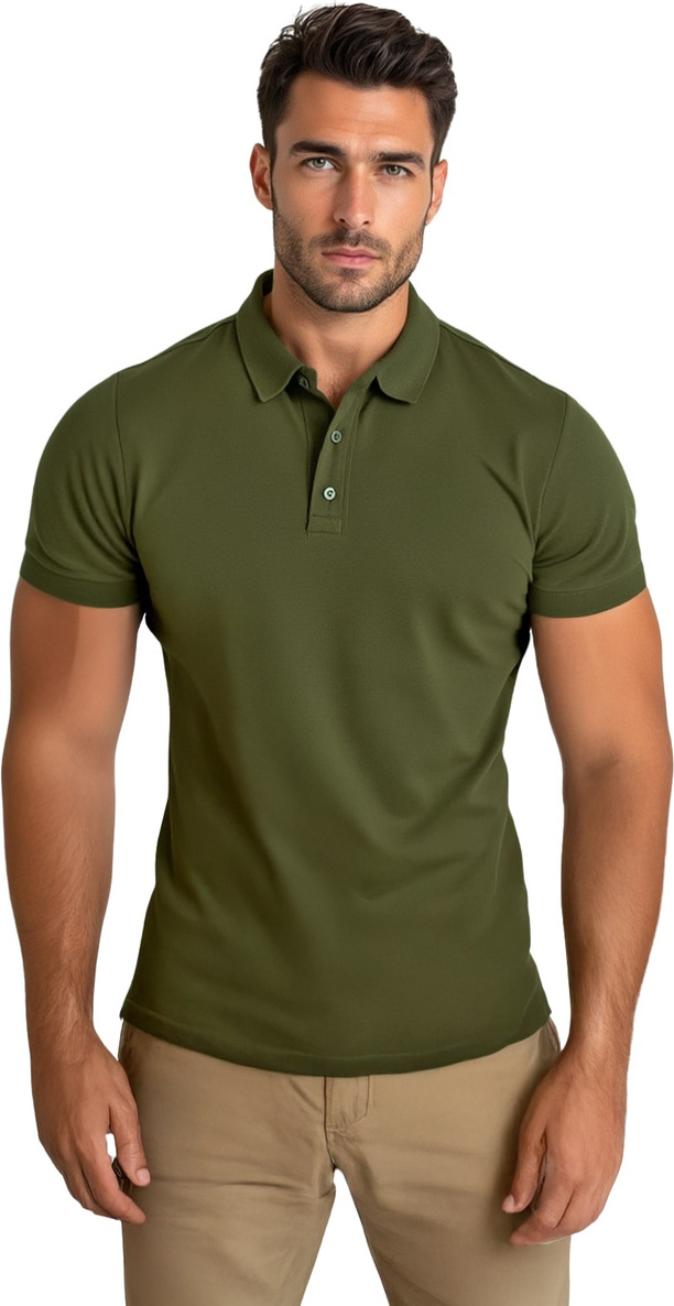 Herren Poloshirt Grün OZONEE JS/8T80/29Z L