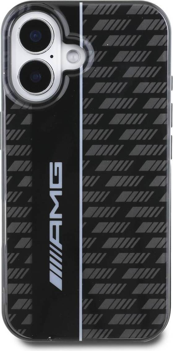CG Mobile Mercedes MEHCP16LARMBK - Custodia per iPhone 16 Pro 6.3, in pelle, colore: Nero