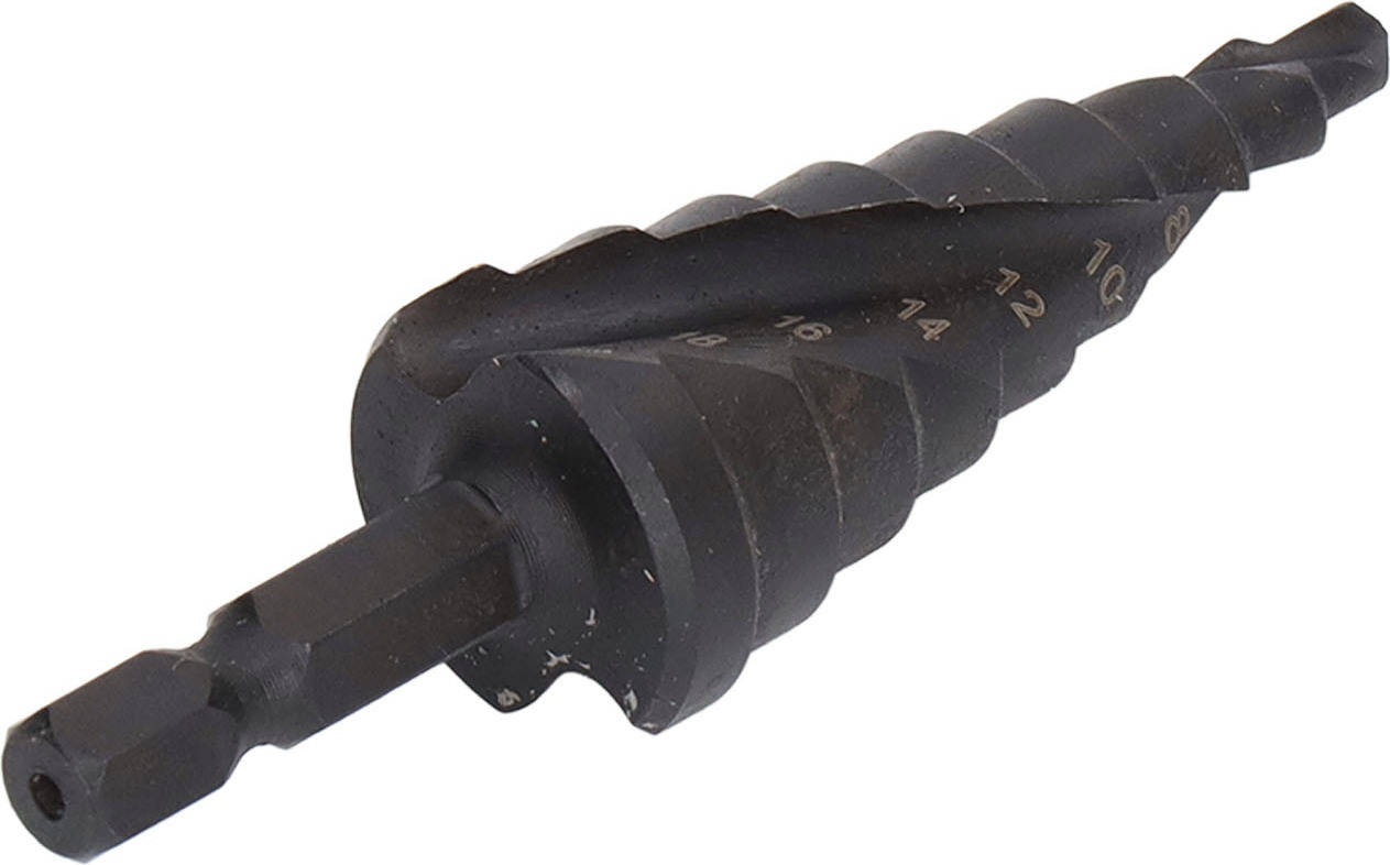 Cocosity Stufenbohrer,HSS-Stufenbohrer,Stufenbohrer,Spiralnut-Stufenbohrer,Pagodenbohrer,Stufenbohrer mit Sechskantschaft,Lochfräser