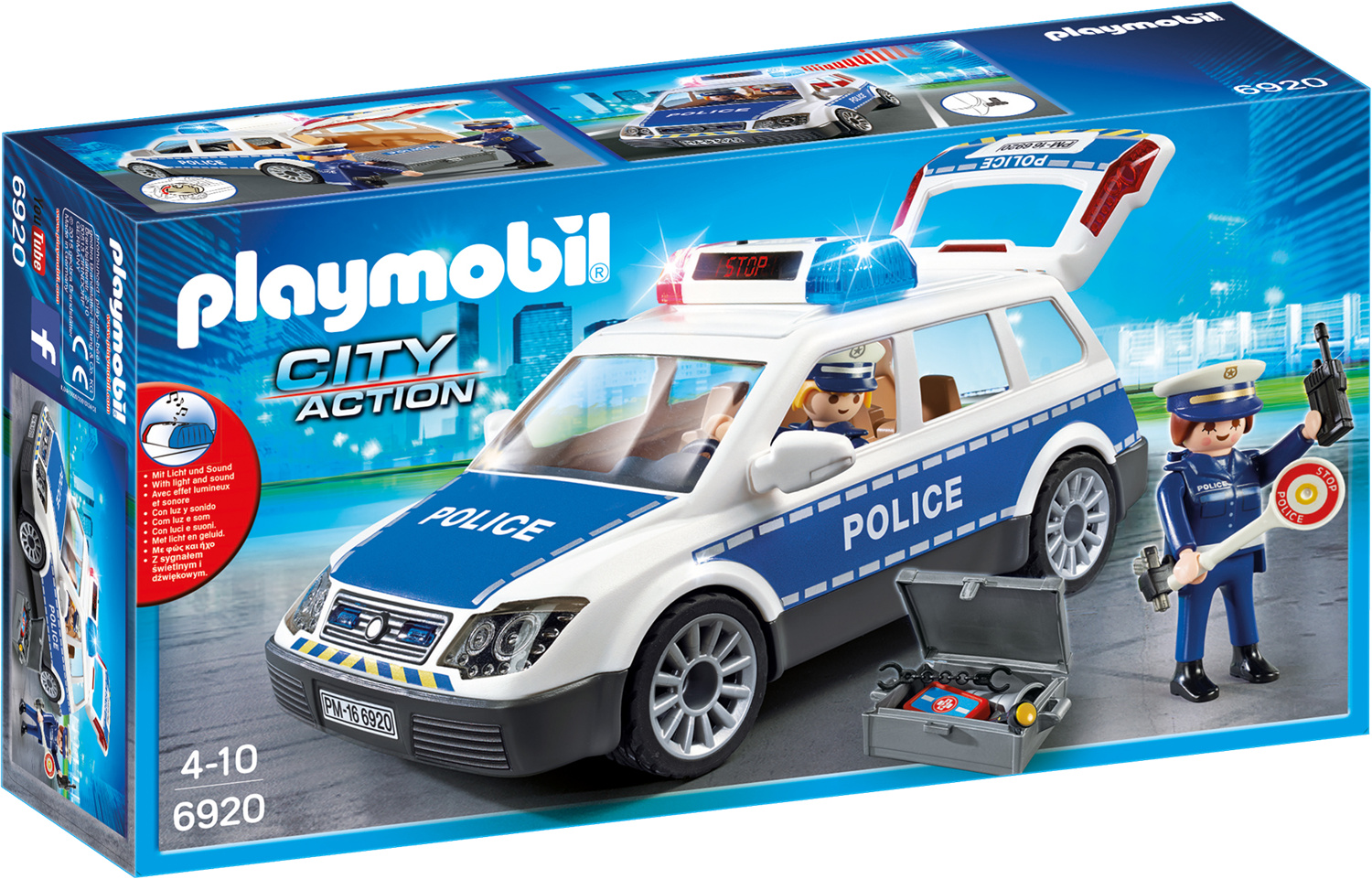 Spielzeug Polizei-Beleuchtung und Sirene 