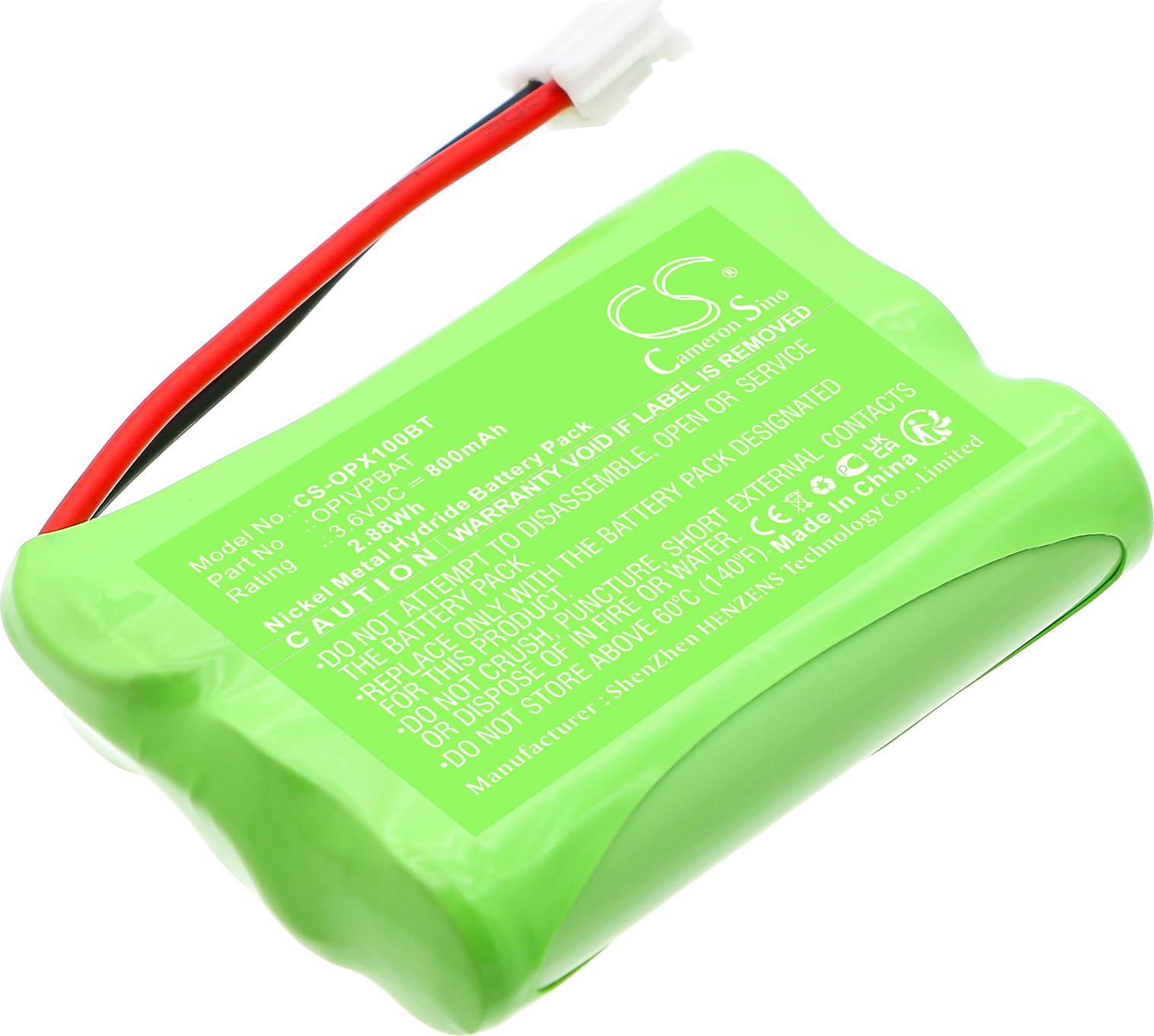 TECHTEK Akku Kompatibel mit [Optex] iVision+ handheld monitor Ersetzt OPIVPBAT