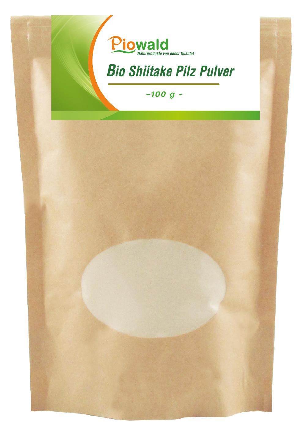 Piowald Shiitake Pilz Pulver - 100g A-4212-BIO