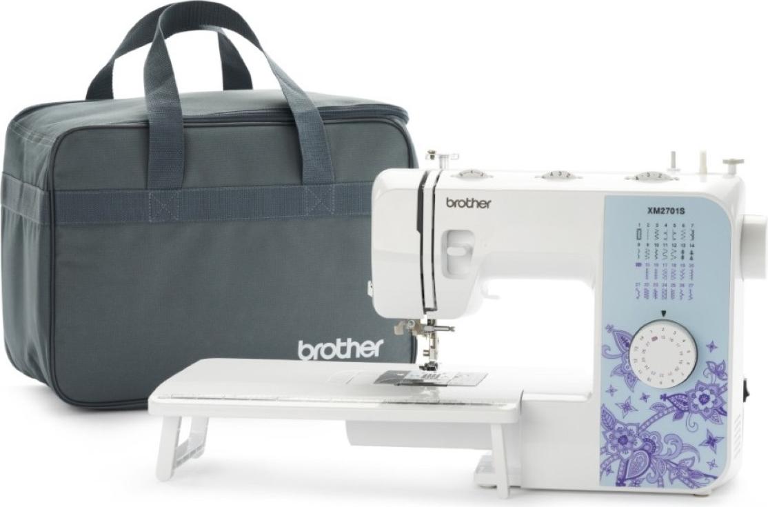 Nähmaschine Brother XM2701S + Anschiebetisch + Nähtasche XM2701SP