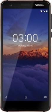 NOKIA Smartphone 3.1 (2018), 5,2 Zoll, Dual Sim, 16GB, Android, čierna/červená