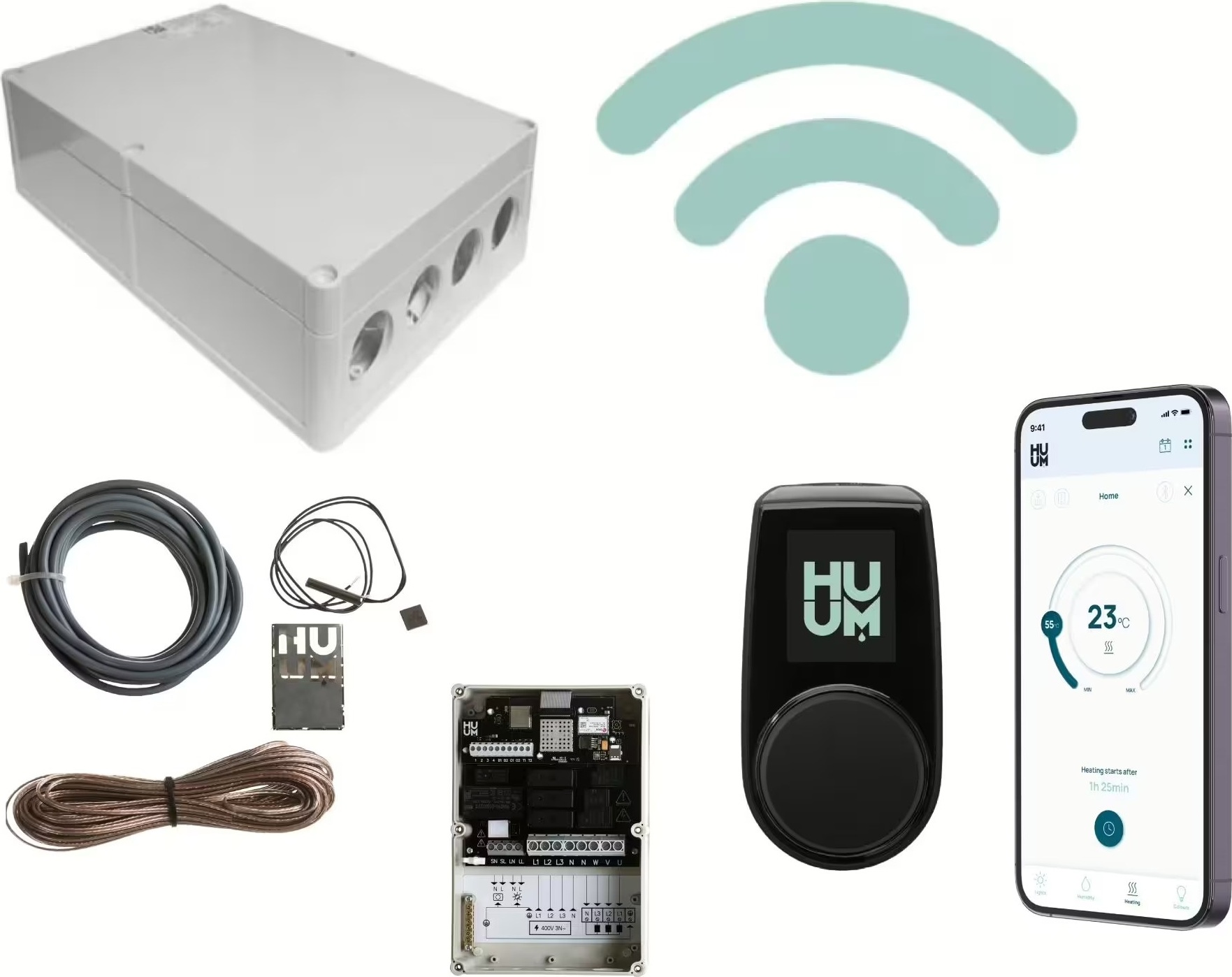 Karibu Saunaofensteuerung Huum "UKU WIFI" mit App Steuerung 1114