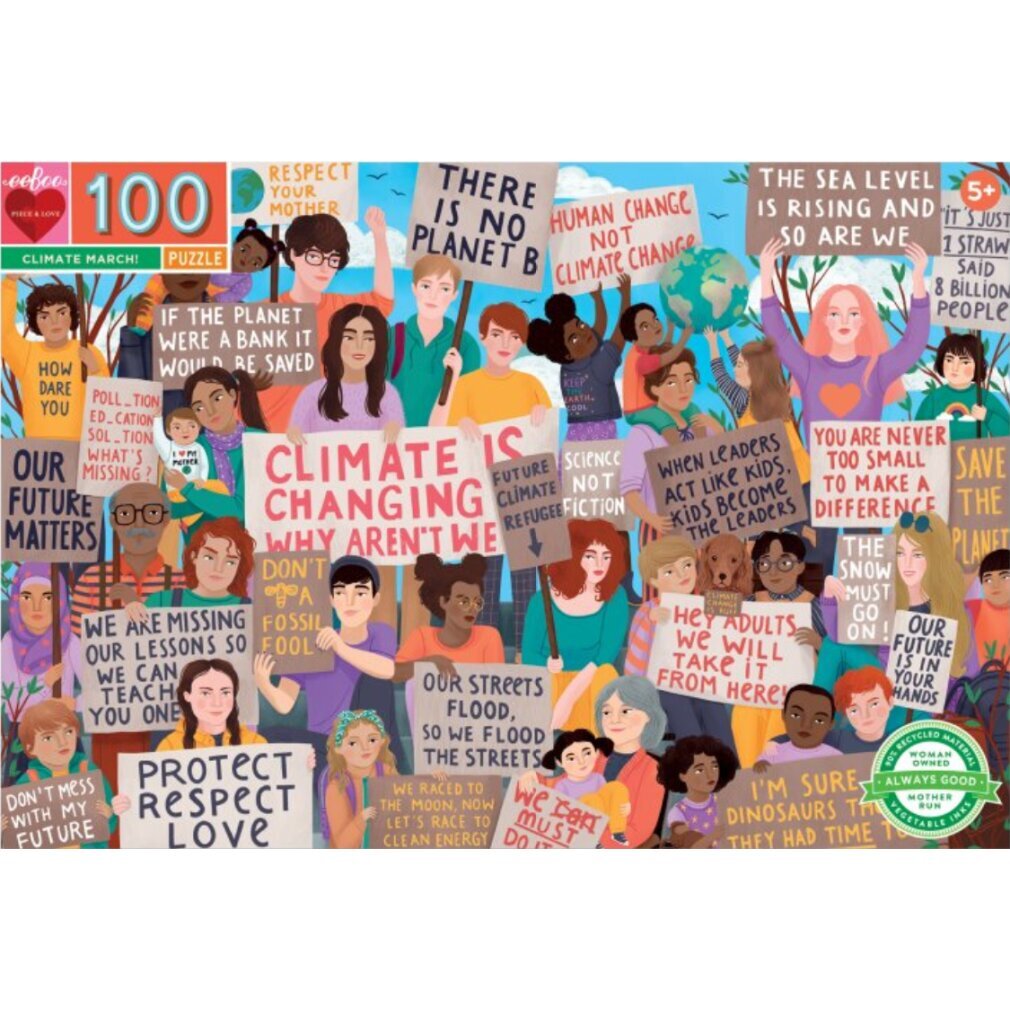 EEBOO Puzzle Protest für den Klimaschutz 100 Teile