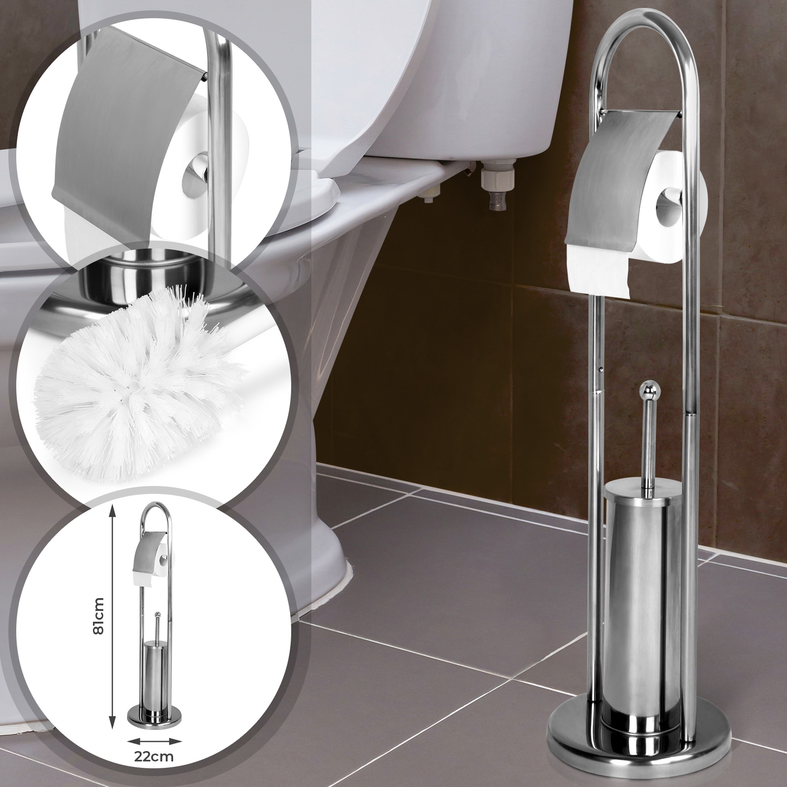 WC-Garnitur Aquamarin® Stand - cm 81/22/22