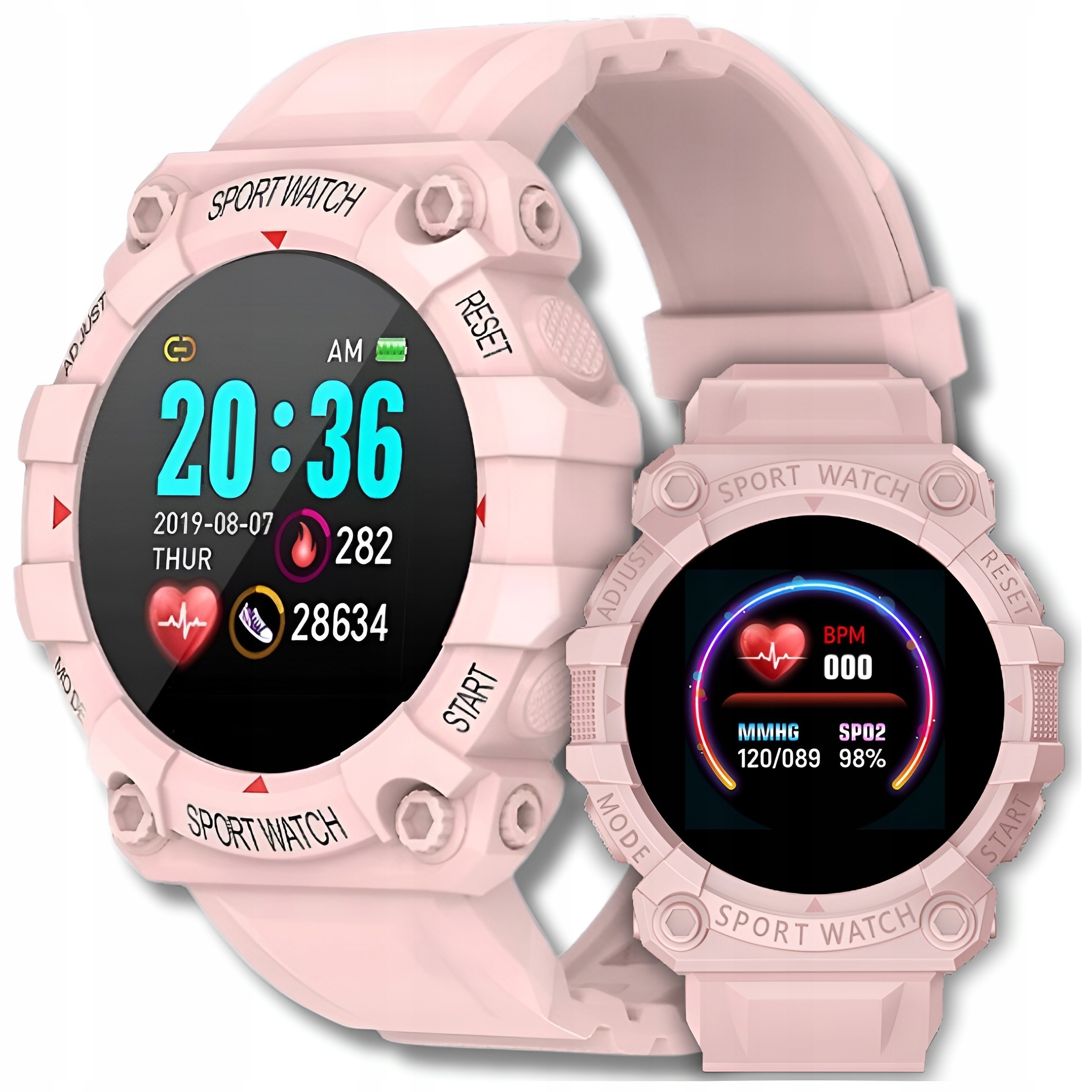 Smartwatch Dámske Hodinky Pánske Pre Deti Smartband Kroky Spánok Pulz Kyslík