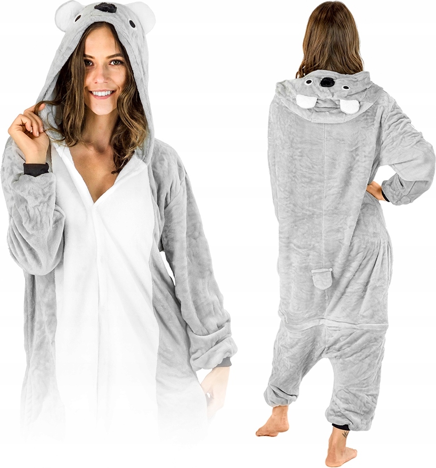 Pigiama Unisex Onesie Adulto - Tuta Intera In Morbido Peluche Con Bottoni E Tasche - Caldo E Comodo Per Donne E Uomini (Taglie S-XL)