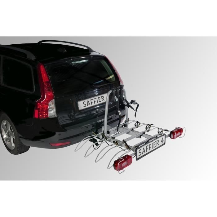 Fahrradträger 4 Fahrräder Kippbar Auf Saffier-Kupplung 4 - In 7 Spindeln - Eufab 11546
