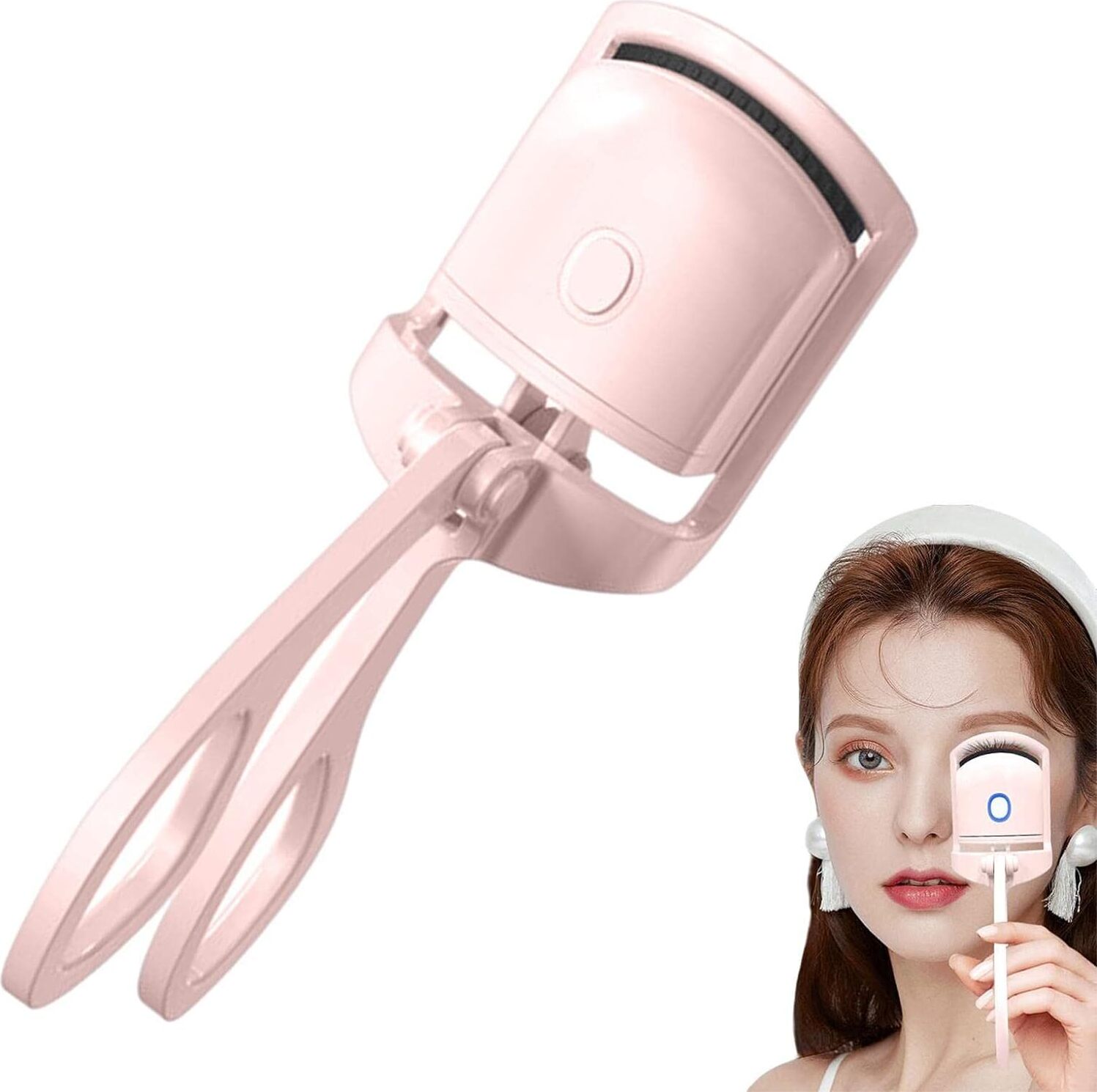 Elektrische Wimpernzange Mit Temperaturkontrolle – Für 24h Locken, Weitwinkel-Design, Einfach Für Anfänger