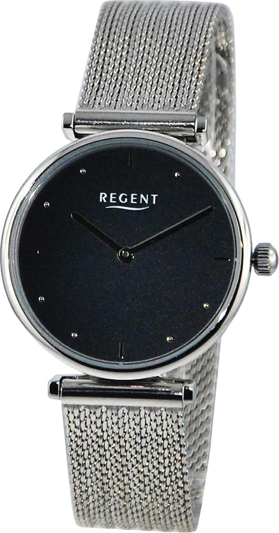 Dámske náramkové hodinky Regent s kovovým remienkom strieborné D2UR2251589