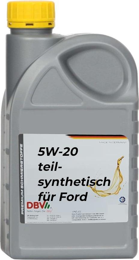 DBV 5W/20 (teilsynthetisch) für FORD 10 x 1-Liter-Dose 19077_10