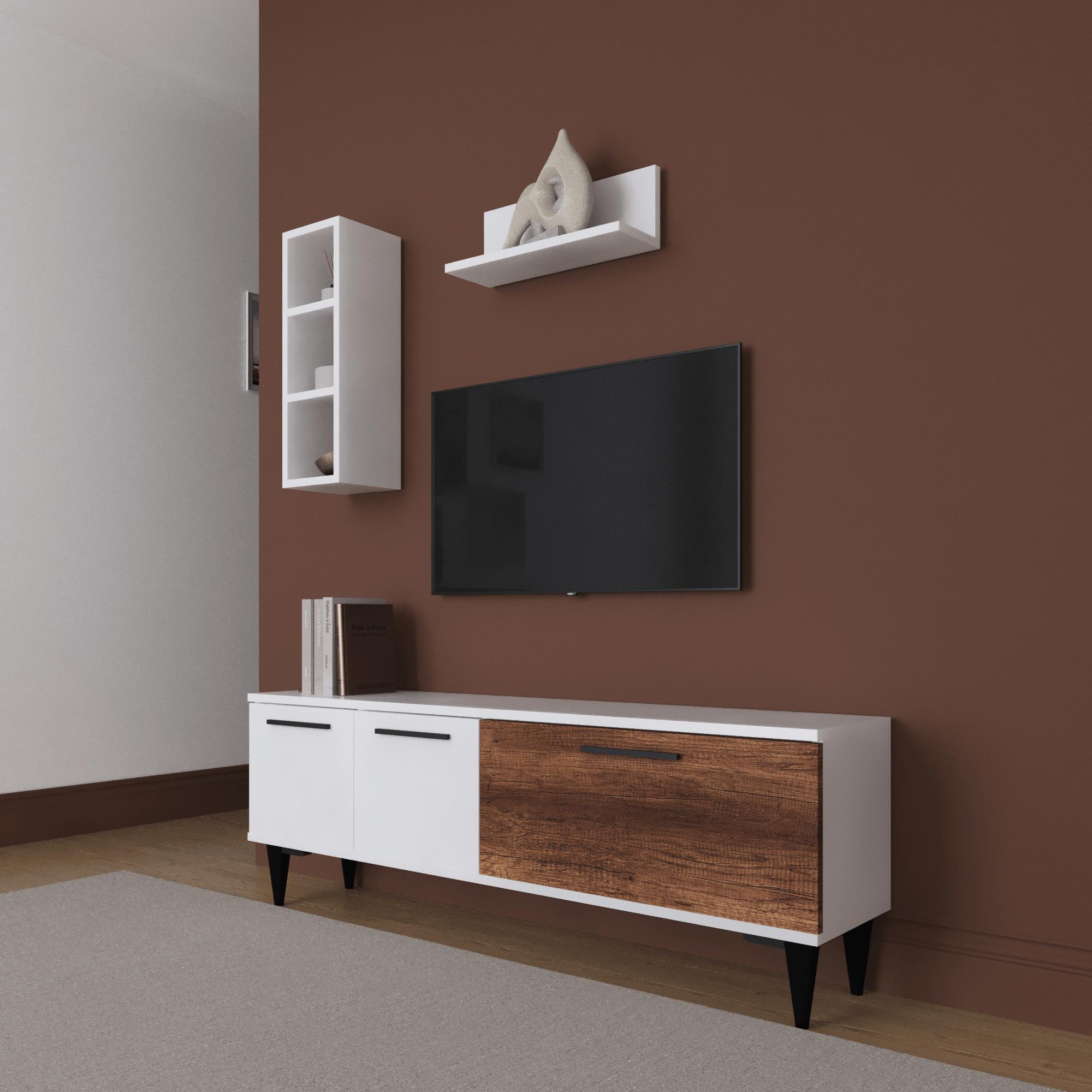 Smart Home Art Roma TV Schrank 3 Türen Stilvoll & Modern mit 2 Farben 1532307-nsku
