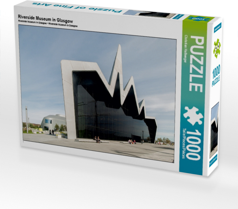 Calvendo Riverside Museum in Glasgow 1000 Teile Puzzle quer 640x480mm, Hallweger Christian; 7451969