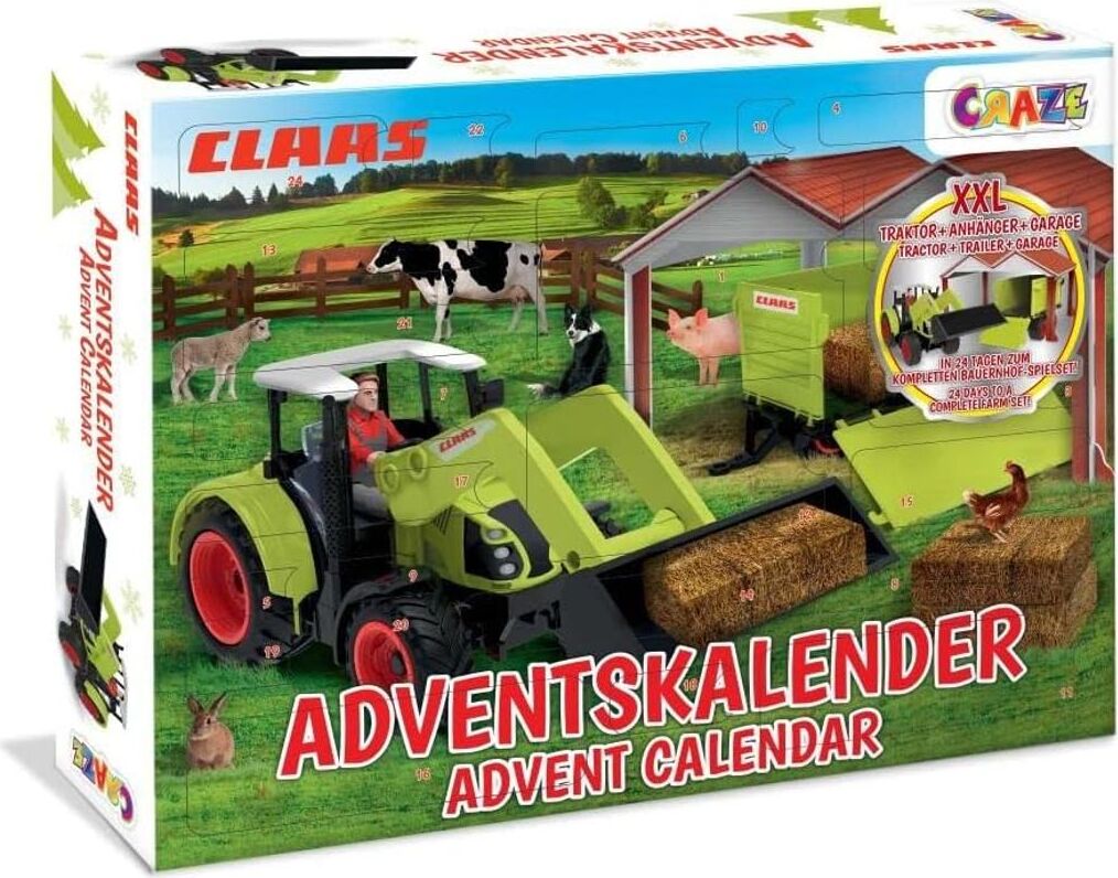 CRAZE Adventný kalendár Detský adventný kalendár CLAAS Toy XXL Edition
