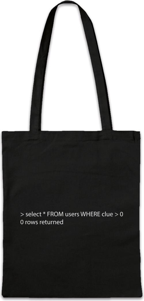Eric Helmar Müller Urban Backwoods SQL Loser Frustrations, Stofftasche, Farbe: Schwarz BG63166BK_2