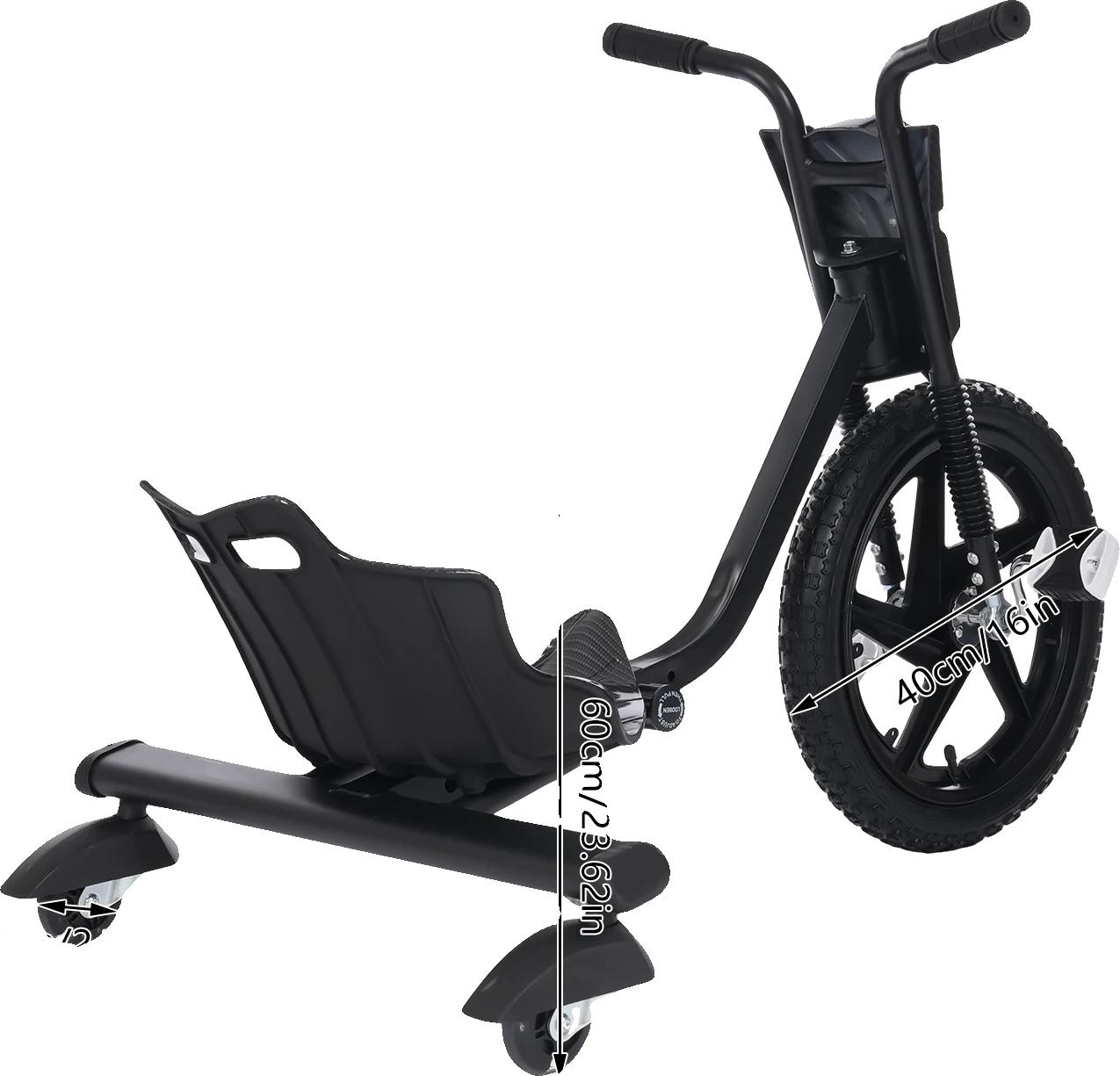 OEM Geh-Trike, Verbesserte Stabilität, Spaß beim Driften, schwarz 5319