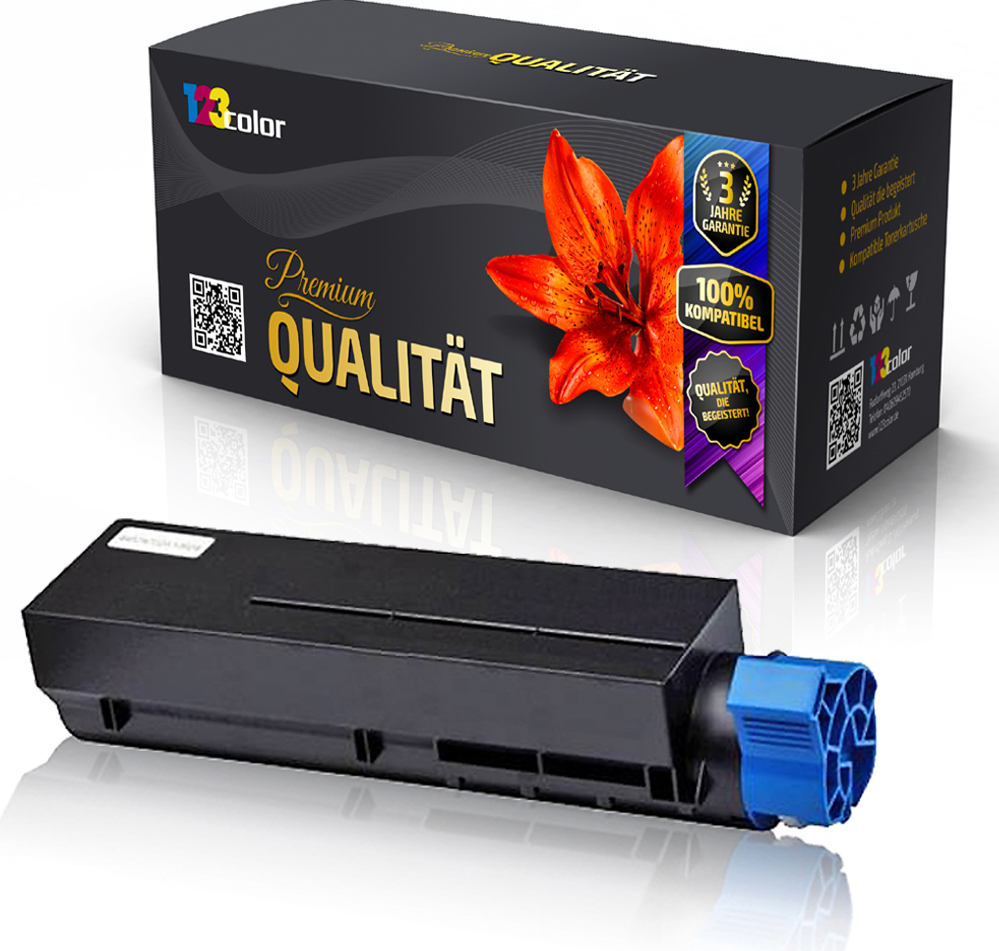 123Color Alternative Tonerkartusche für OKI - 7000 Seiten - OKI MB472 MB472dnw MB492 MB492dn MB562 MB562dnw 45807102 45807106 45807111 - Toner Office Serie AM-44B432L123-002