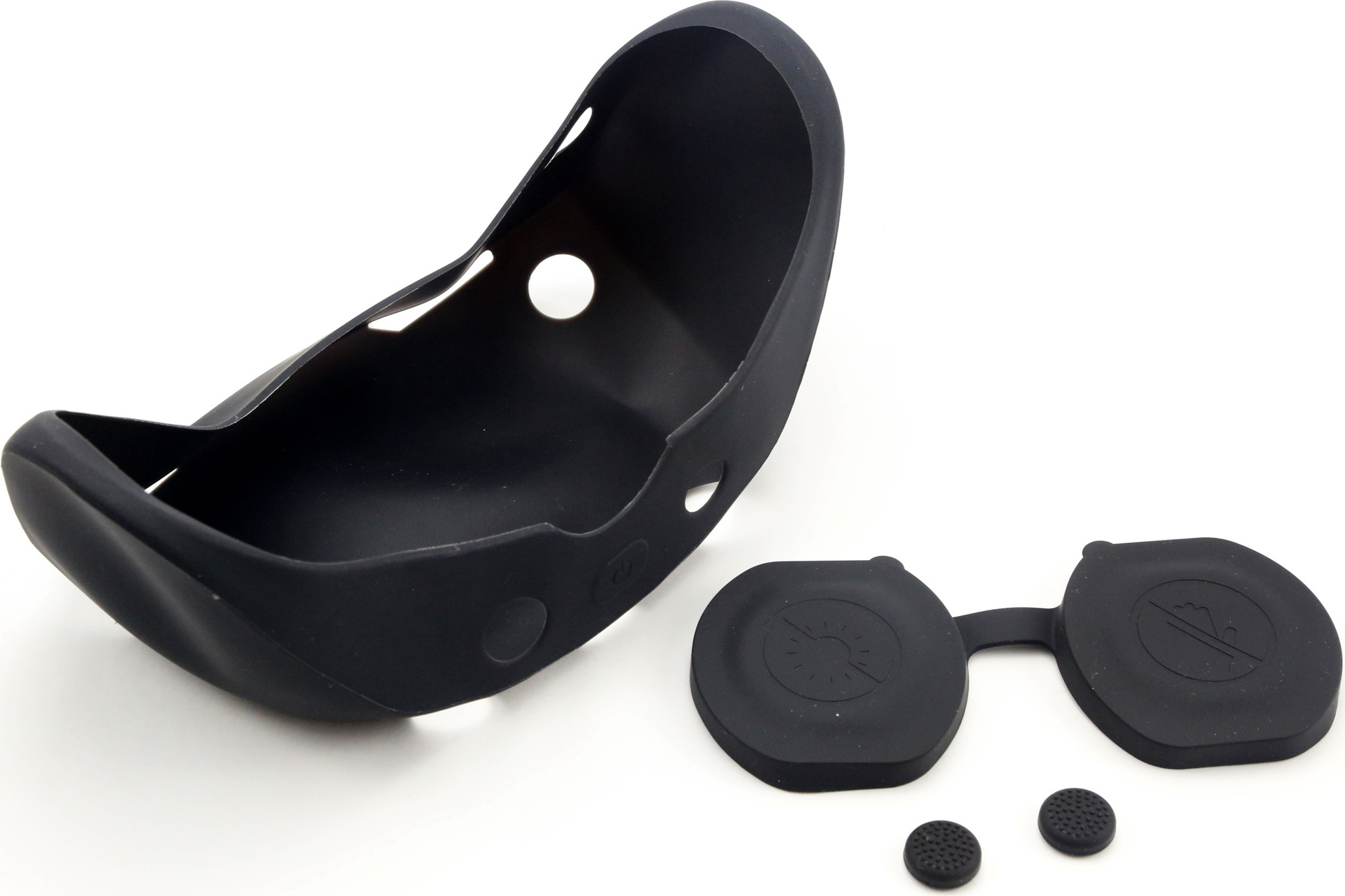 INF Chránič objektívu / chránič headsetu / kryt klávesy joysticku pre PlayStation VR2 čierna