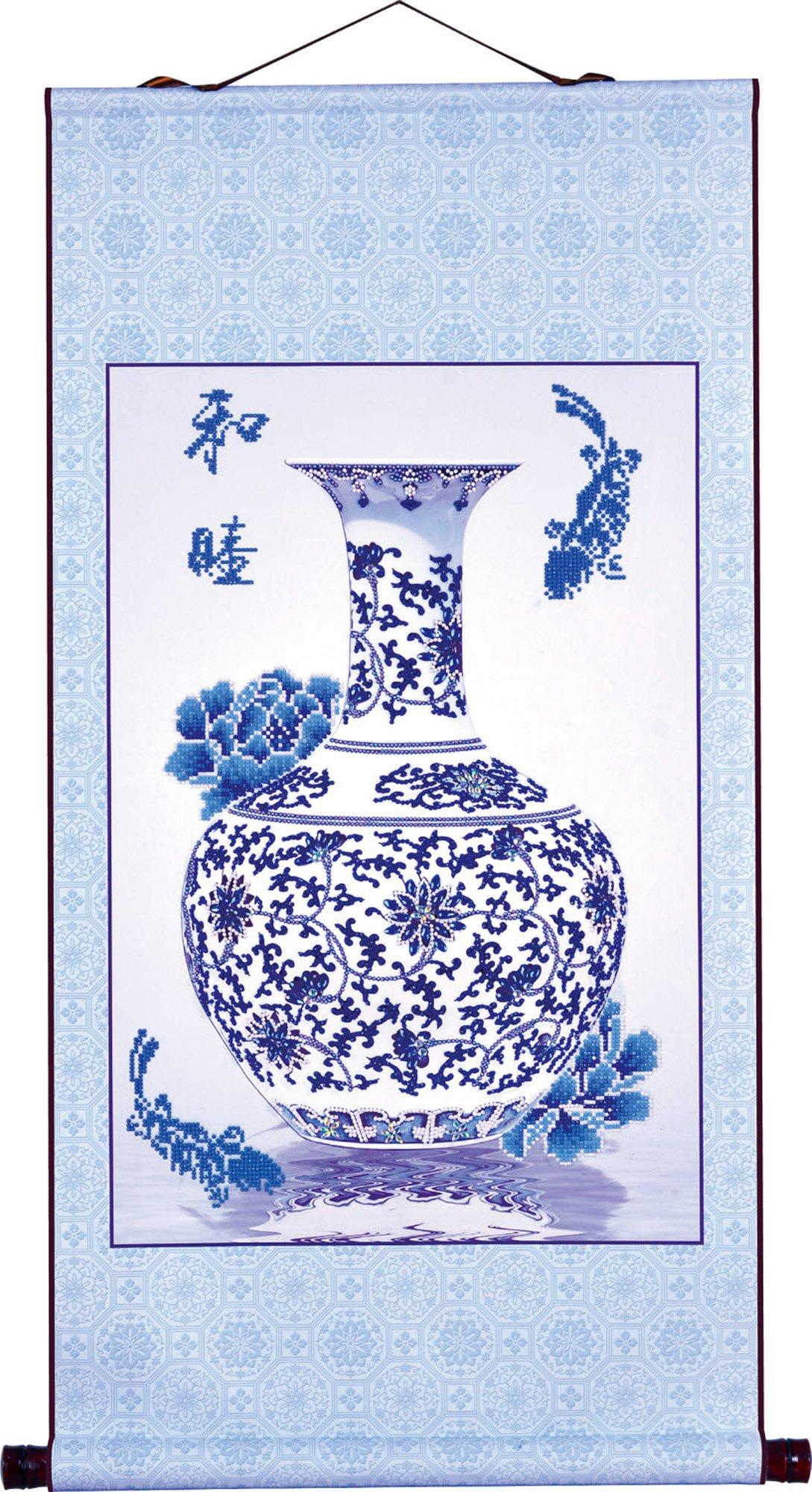 Diamond Dotz Oriental Blessing Peace, Blau, Weiß, 6153 Stück(e), 414 mm, 612 mm, Kleine Teile. Erstickungsgefahr, Nicht für Kinder unter 36 Monaten geeignet DD17.001